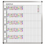 Klassen-Plantafel, 12 Stunden Mo-Fr, für 25 Klassen, 123x117 cm, 